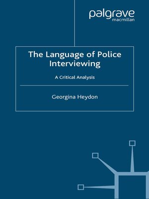 cover image of The Language of Police Interviewing